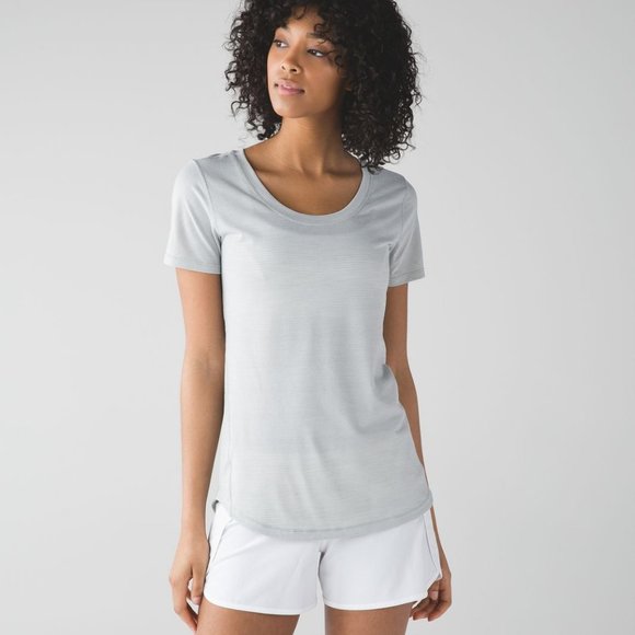 Lululemon Intensi tee VGUC Heathered Grey